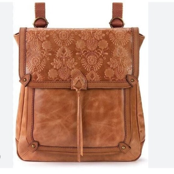 The Sak Bags The Sak Ventura Embossed Leather Convertible Backpack